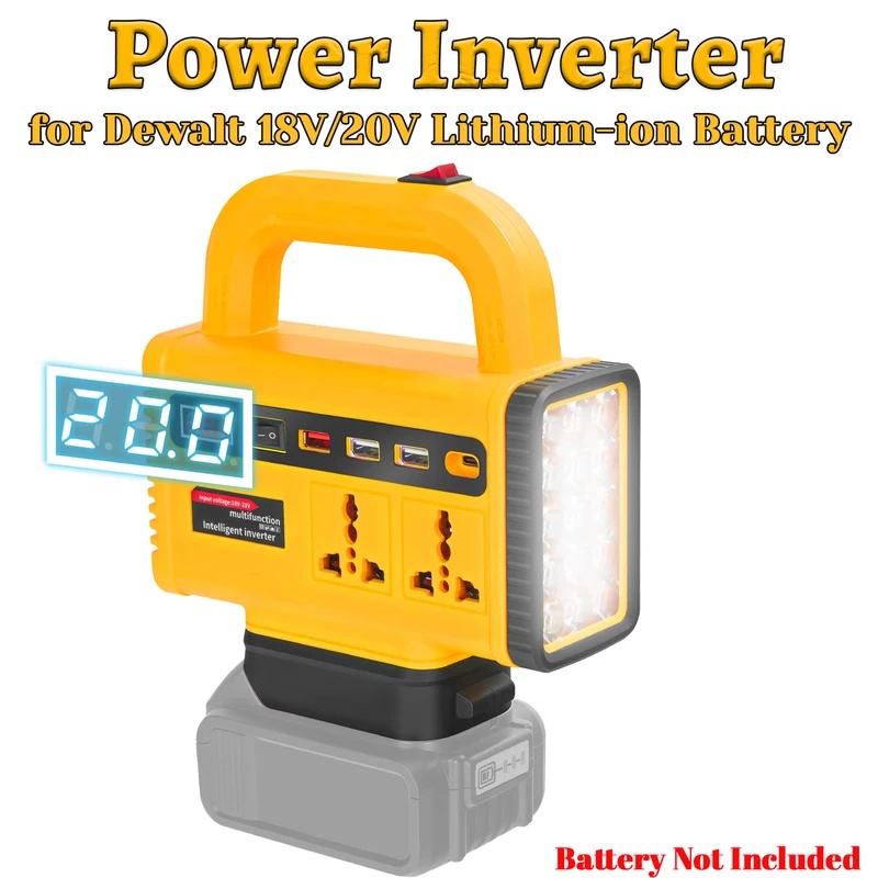 Outdoor Power Adapter Usb C - 150W Power Inverter DC18V to AC220V